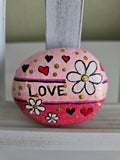 Cancer Awareness Keepsake – Hand-Painted Rock of Strength & Hope