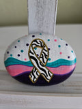 Neuroendocrine Cancer Awareness Keepsake – Hand-Painted Rock of Strength & Hope
