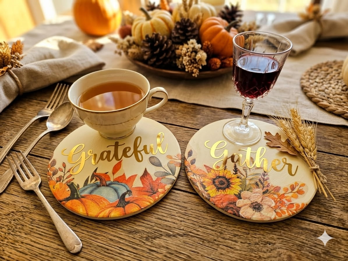 Handcrafted Holiday Coasters