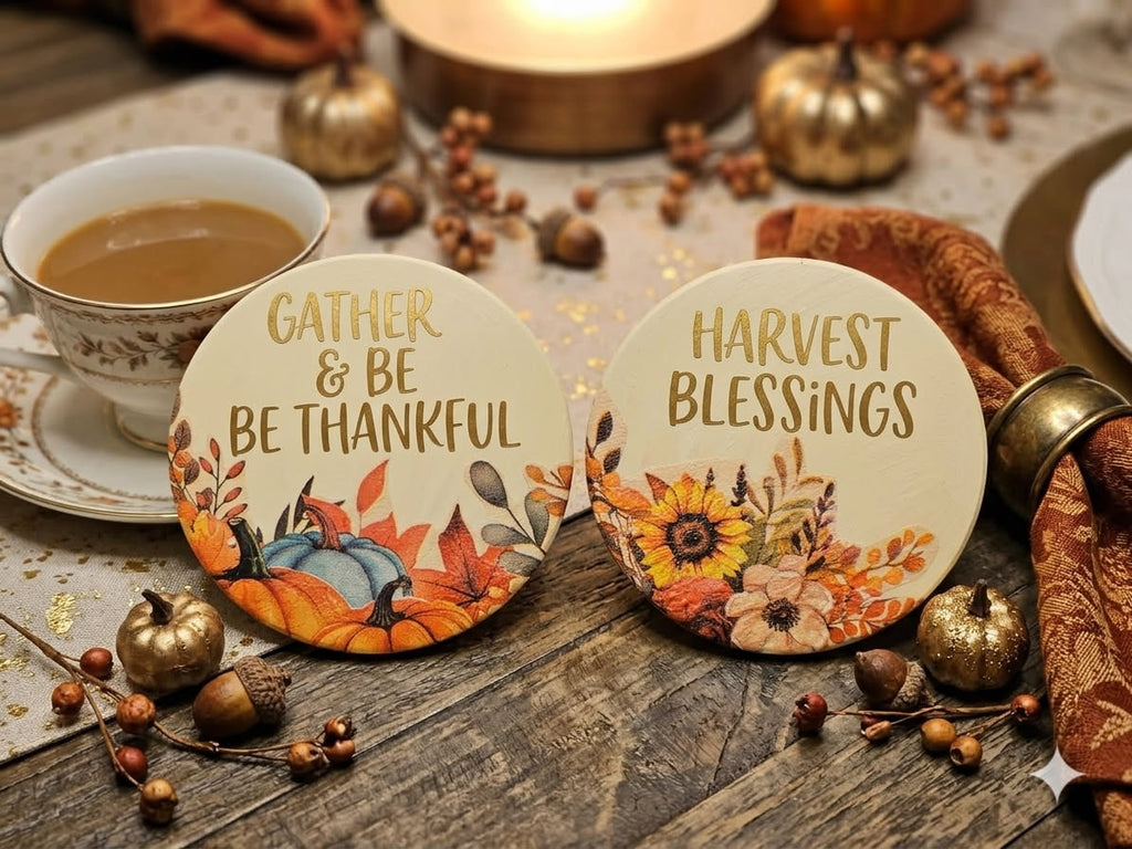 Handcrafted Holiday Coasters