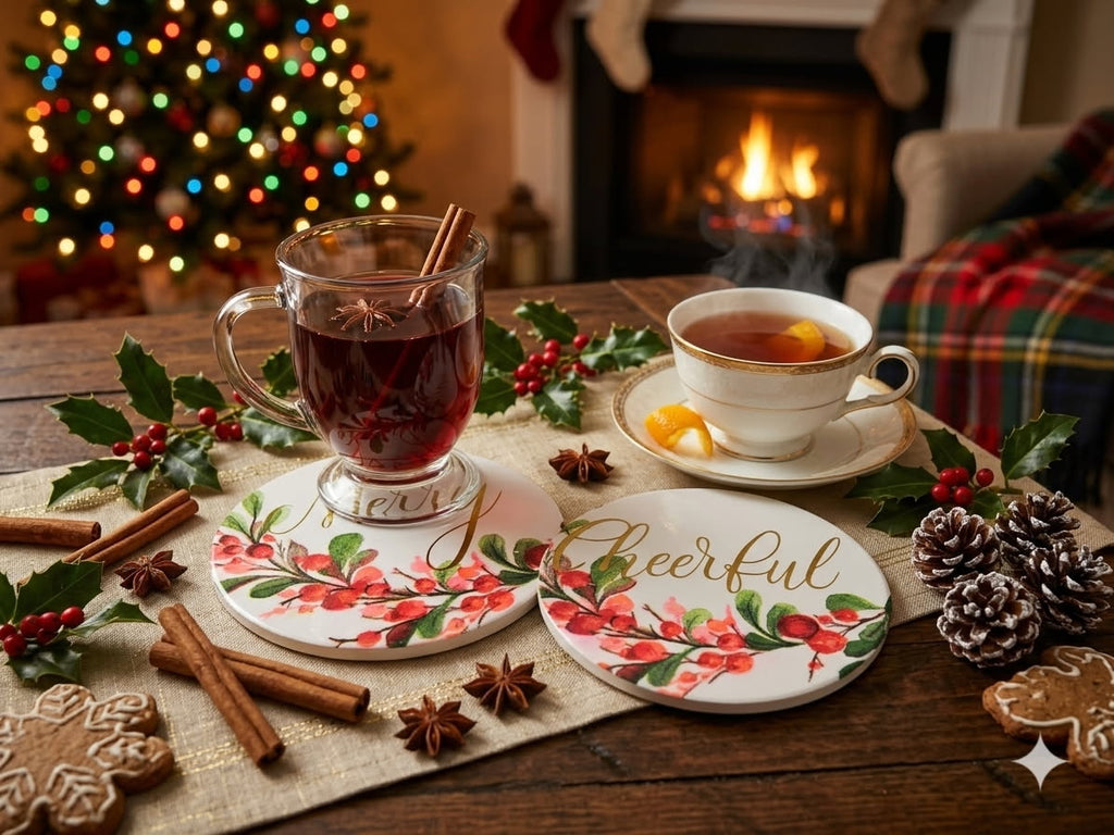 Handcrafted Holiday Coasters
