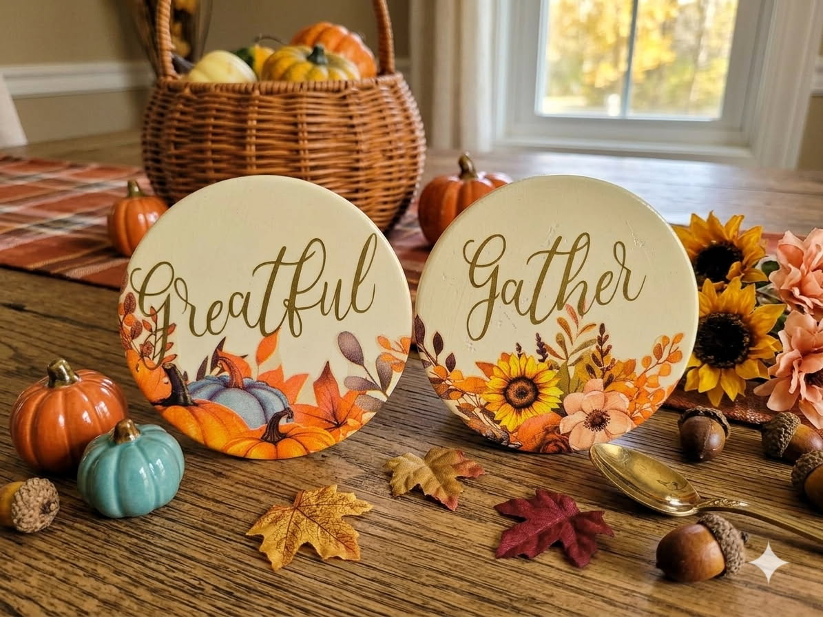 Handcrafted Holiday Coasters